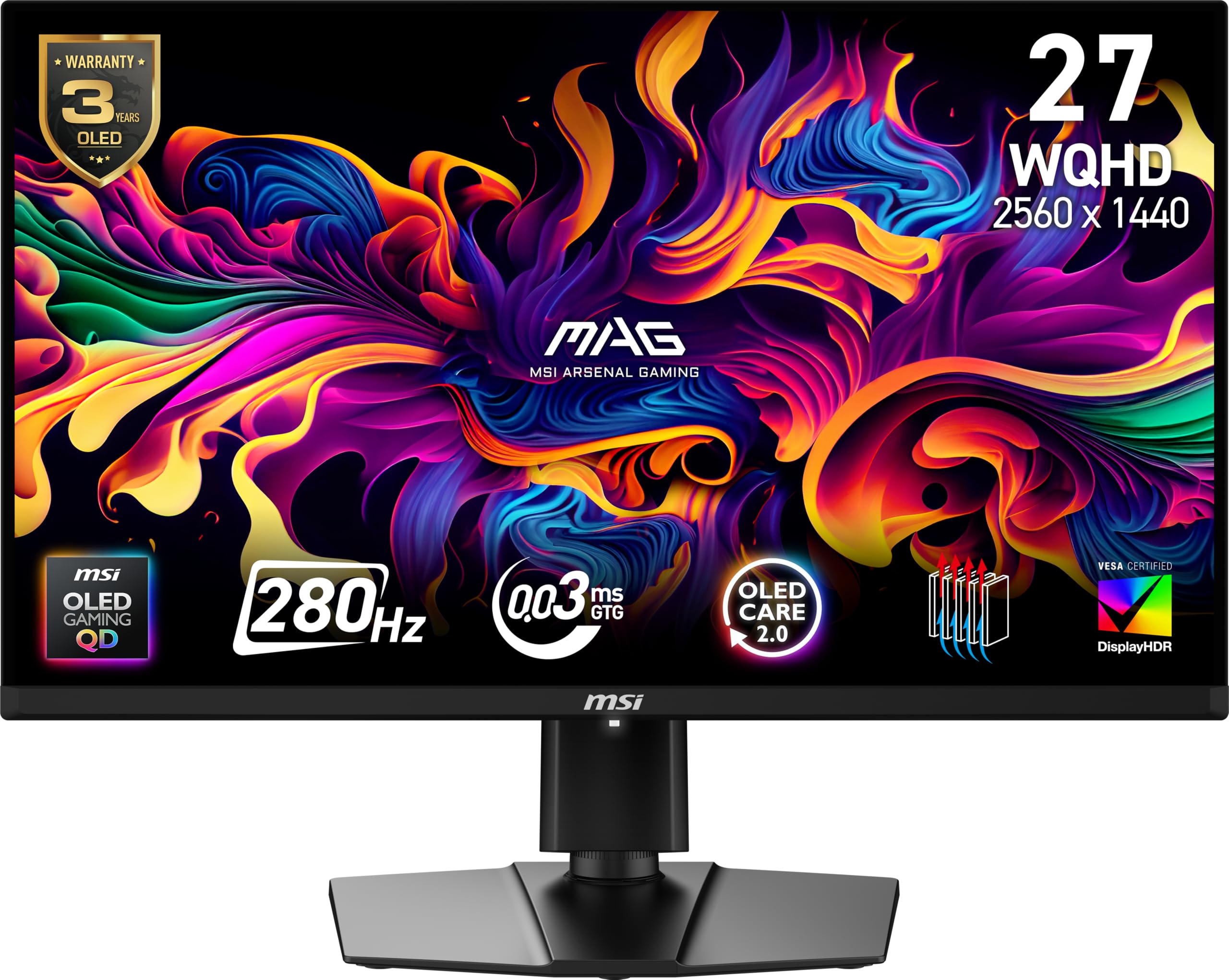 Amazon.com: msi MAG 271QP QD-OLED X28 27-inch 2560 x 1440 (QHD